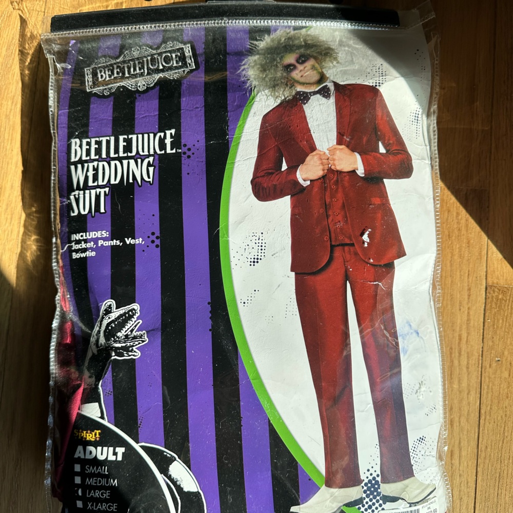 Beetlejuice Red Wedding Suit Costume